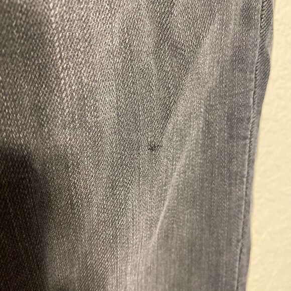 Madewell 10" High-Rise Skinny Jeans Kerns Wash Grey Raw Hem Jeans Size 24 - Picture 5 of 6
